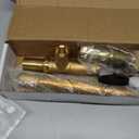 Tubular Bathtub Drain Kit 1-1/2" Brass Pipe with Brushed Nickel Tip-Toe Bath Tub Drain Stopper, Touch-Toe Bath Plug Waste and Overflow, Welsan Pop Up Bathtub Drain Kit