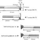 Extended Feather Loc Board Set 6.3inch Double Featherboards for Miter Gauge Slot Woodworking Router Tables Fences Table Saws DIY Tools