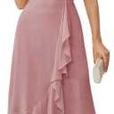 BeryLove Formal Dresses for Women 2025 Wedding Guest with Slit Cocktail Elegant Lace Long Prom Dress (Medium, Blush Sequin)