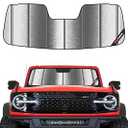 Pigenius Windshield Sunshade for Ford Bronco 2021-2026 - Metallic
