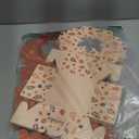 qiqee Thanksgiving Bakery Boxes with Window 52pcs 4x4x2.5 Mini Cookie Boxes Macaron Boxes Small Donut Pastry Boxes for Thanksgiving Day