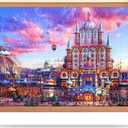 1000 Pieces Puzzle Board with 4 Drawers and Cover, 22"x30" Wooden Jigsaw Puzzle Table for Adults, Portable Puzzle Organizer & Storage System, Birthday Gift for Mom