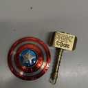 Fidget Chain Hammer Spinners Metal Cool Finger Hand Spinner Fidget Cube Block Anxiety Toy Focus Copper Fidget Toys Fingertip Gyro Stress Relief for Kids Adults(Bronze)