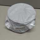 PLASTICPRO 30 Clear with Gold Rim Plastic Plates 5.5 inch High Edge Elegant Heavyweight Plastic Disposable Dinner Plates Fancy Party Plates