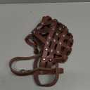 CollarDirect Leather Basket Dog Muzzle for Boxer, English American Bulldog Secure Anti-Barking Biting Chewing Adjustable Breathable (Brown)