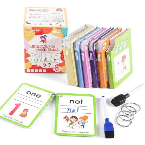 Heamodon Dolch Sight Words Flash Cards Kindergarten, Toddler Flash Cards Ages 3-4