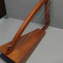 AKLOT Harp 15 strings Mahogany Harp 22 inch Height For Adult Kids Beginner with Tuning Wrench Black Gig Bag Strap Spare Strings
