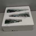 Bucherry 3 PCS Velvet Christmas Tree Figurines Decoration - 8" 10" 14" Modern Cone Christmas Tabletop Home Rustic Centerpiece Set for Winter Holiday Mantel Entryway Party Decor(Green)