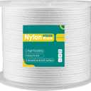 1/8 Inch Nylon Rope 500 Ft Solid Braid High UV and Abrasion Resistance, Multipurpose Tightly Braided Rope, Clothes Line, Flag Line, Marine and Outdoor Twine, Ideal for Indoor and Outdoor Applications