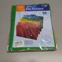 2 x Find It All-Tab File Folders, Letter Size, Third Cut, 18 Folders per Pack, Back to School Supplies for College Students, 5 Color Assortment (FT07173)