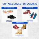 Waterproof Silicone Rubber Shoe Covers for Rain, Non-Slip Easy-handy Water Resistant Overshoes Outdoor Cycling Hiking Protectors Apply to Men, Women, Kids (Large, BLACK)