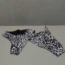 Cheetah Print Bikini Sets, One Shoulder Cut Out, Two Piece Cheeky Swimsuits High Leg Cut Bathing Suit for Women, Size M