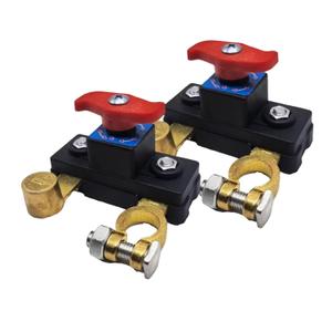 2Pcs Battery Disconnect Switch 12 Volt 24 Volt, High Conductivity Battery Cut Off Switch, Pure Copper Manual Rotary Battery Shut Off Switch for Car Truck RV Boat Power Control