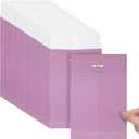 Teling 50 Pcs 5 x 7.5 Manilla Envelopes Clasp Kraft Catalog with Closure for Storing Mailing 28 lb Kraft Envelope Paper for Office Document School Business Home(Pink) (Purple)
