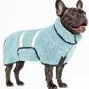 Bienbee Dog Bathrobe, Quick Drying Super Absorbent Pet Robes for Small Medium Large Dogs, Drying Coat for After Bath & Swim, Warm & Cozy Dogs Towels, Dog Puppy Bath Supplies, Light Green M