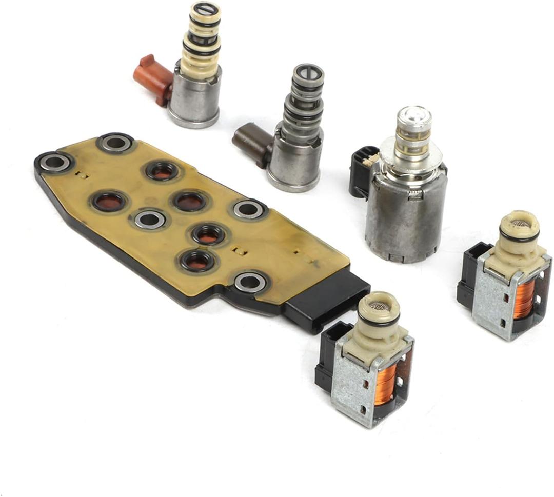 4L60E Trans Master Solenoid Kit 1set For GMC (A Shift Solenoid,B Shift Solenoid,3-2 Downshift Solenoid,EPC Solenoid,TCC/PWM Solenoid,New Manifold Pressure Switch) Replacement OE# 4L65E 4L70E