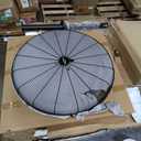 Comfort Zone Industrial Pedestal Fan, 30 inch, 3 Speed, High Velocity, Adjustable Height 56 to 76, Metal, Meets OSHA Standards, Airflow 36 ft/sec, Ideal for Garage, Workshop or Warehouse, CZHVP30