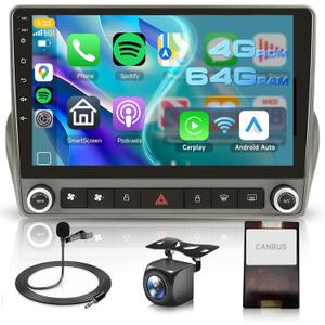 4G+64G Car Radio for Chevrolet Camaro 2008-2015 Radio Upgrade 9 Inch IPS Touch Screen Head Unit, Driauto Car Stereo with Wireless Carplay Android Auto GPS WiFi DSP Bluetooth FM RDS Backup Camera