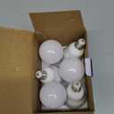 E17 Intermediate Base LED Bulb, 6W (60 Watt Equivalent) G14 Globe Ceiling Fan Light Bulbs, Soft White 2700K, 600 Lumens, Non-Dimmable, Pack of 6