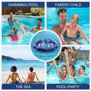 Inflatable Pool Floats Adult Size - 77" X-Large Heavy Duty Tanning Floating Mat Cooling Holes Lounger with Pillow, Pool Floaties Bed with Cup Holders for Backyard Swimming Pool Party, Purple