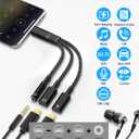 tavalmax USB C Splitter, USB C to 3.5mm Headphone and Charger Adapter, USB Type-C Digital Audio Headset/ OTG Converter with 60W PD Fast Charging Dongle Cable for iPhone17/ 16, iPad, MacBook, Galaxy, Pixel