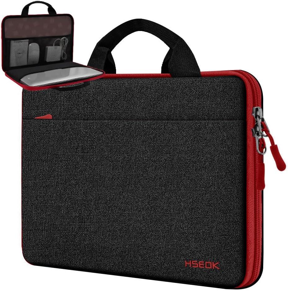 Hseok Laptop Sleeve 13-14 Inch Case Briefcase Compatible with MacBook Pro 14 inch M4/M3/M2/M1 All Model of 13.3 Inch Mac Air/Pro, XPS 13 14, Most Popular 13"-14" Notebooks,B01K03