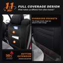 AOMSAZTO Car Seat Cover for Chevy Silverado/GMC Sierra 1500 (1999-2006) - Full Set Black+Gray Seat Covers