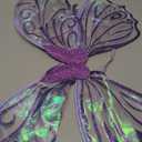 Fairy Wings Costume for Women, Sparkle Butterfly Angel Wings Halloween Costume Dress Up Cosplay Party Favor Purple