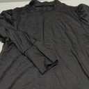 Qirno Womens Mock Neck Puff Long Sleeve Tops Casual Loose Solid Basic T Shirt Button Cuffs Pullovers Shirts Blouse M