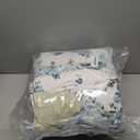 VIVILINEN Blue Floral Patchwork Quilt Set, Full Queen Size, 3 Piece Bedding Set with 2 Pillowcases | Blue Patchwork Quilt, Queen Size Bedspread, Reversible Quilt Set, Floral Quilt Set, Patchwork Quilt Set, Queen Comforter Set