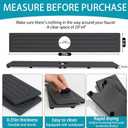 Fast Drying Stone Faucet Mat for Kitchen Sink with Raised Feet, Water Absorbent Diatomite Stone Sink Tray, Faucet Sink Splash Guard, Prevents Moisture Buildup, Durable Protector for Bathroom Counter