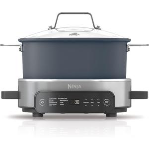 Ninja MC1101 Foodi Everyday Possible Cooker Pro, 8-in-1 Versatility, 6.5 QT, One-Pot Cooking, Replaces 10 Cooking Tools, Faster Cooking, Family-Sized Capacity, Adjustable Temp Control, Midnight Blue