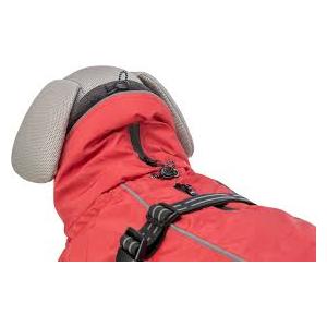 Winter Dog Coat Warm Dog Jacket Vest Waterproof Puffer Fleece Snowsuit Adjustable Buckle Leash Hole Reflective Cold Weather Parka for Small Medium Large Dogs Girl Boy  Red XL