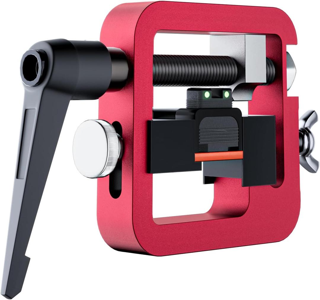 Pistol Sight Pusher Tool, Universal Pistol Sight Pusher Tool for 1911/Glock/Shield/Sig and More  Precision Aluminum Rear Sight Tool for Glock 19, 43 (Red)