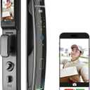Smart Door Lock with Camera & 3D Face Recognition, Keyless Entry Door Lock with Fingerprint, Password, IC Card, Key, Usmart App Control, Video Doorbell Lock, Mortise Lock for Front Door, Home Security
