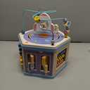 Large Wooden Space Activity Cube Toys, 9-in-1 Early Educational Montessori Learning Toys for 2 3 4 Toddlers with Abacus Bead Maze for 24+ Months Boys Girls First Birthday