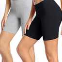wirarpa Women's Cotton Boy Shorts Underwear Anti Chafing Soft Biker Short Plus Boy Shorts Panties 2 Pack (Medium, 00-multicolor41-2 Pack)