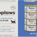 Applaws Natural Wet Canned Cat Food, Limited and Natural Ingredients, High Protein with No Artificial Additives, Fish Selection Variety Pack in Broth (24 x 2.47oz Cans)