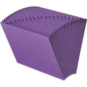 Smead Colored Expanding File, Alphabetic (A-Z), 21 Pockets, Letter Size, Purple (70721)