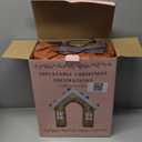 10FT Christmas Inflatables Gingerbread House Archway Outdoor Decorations, Giant Christmas Arch Blow Up Yard Decorations with LED Lights Built-in