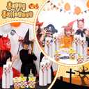 100 Pcs Gothic Christmas Plastic Cups Bulk 16 oz Disposable Pink Bat Spooky Party Christmas Cups for Creepy Nightmare Party Supplies Cold Drinks