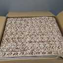 9x12 Area Rug Large Machine Washable Rug for Living Room Print Braided Floor Cover Stain Resistant Non-Slip Farmhouse Solid Printed Textured Carpet for Home Decor, Linen
