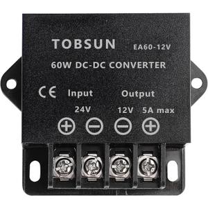 DC 24V to 12V 5A Converter 60W Voltage Step Down Buck Converter Regulator Reducer Power Converter Mini Module for Automotive, Industrial & DIY Electronic Projects