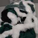 Women's Christmas Dress Skirt and Hooded Cloak Match  (Medium, Green)