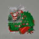 HRX Package 50pcs Organza Bags Xmas Pattern, 4x6 inch Small Christmas Gift Bags Mesh Candy Jewelry Pouches