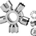 Upgraded Metal 10-in-1 Faucet Aerator Tool - Universal Heavy-Duty Metal Removal Key, Compatible with TT/TF/STD Aerator Types, Covers Full Size Range M16.5 to M28, Must-Have for DIY Plumbing Fixes