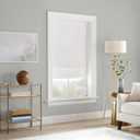 ECLIPSE Drew Noise Reducing Blackout Cordless Lined Window Roman Shade for Living Room, 31 in x 64 in, White