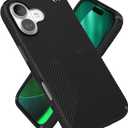 Speck PRESIDIO2 Grip for iPhone 17 Case, MagSafe-Compatible, Slim Protective Case, Black/Slate Grey/White