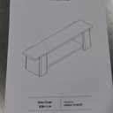 LITTLE TREE Wood Entryway Bench, 63" End of Bed Bench with Storage Shelf, Farmhouse Extra Long Shoe Bench for Entryway, Dining Room, Hallway, Living Room, Bedroom, Double-Reinforced Legs, Brown