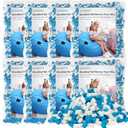 40LBS Shredded Memory Foam Filling Bean Bag Filler, Added Gel Particles Comfortable and Soft,Very Suitable for Filling Bean Bags, Pillows,Dog beds, Couch Cushion (Blue White)